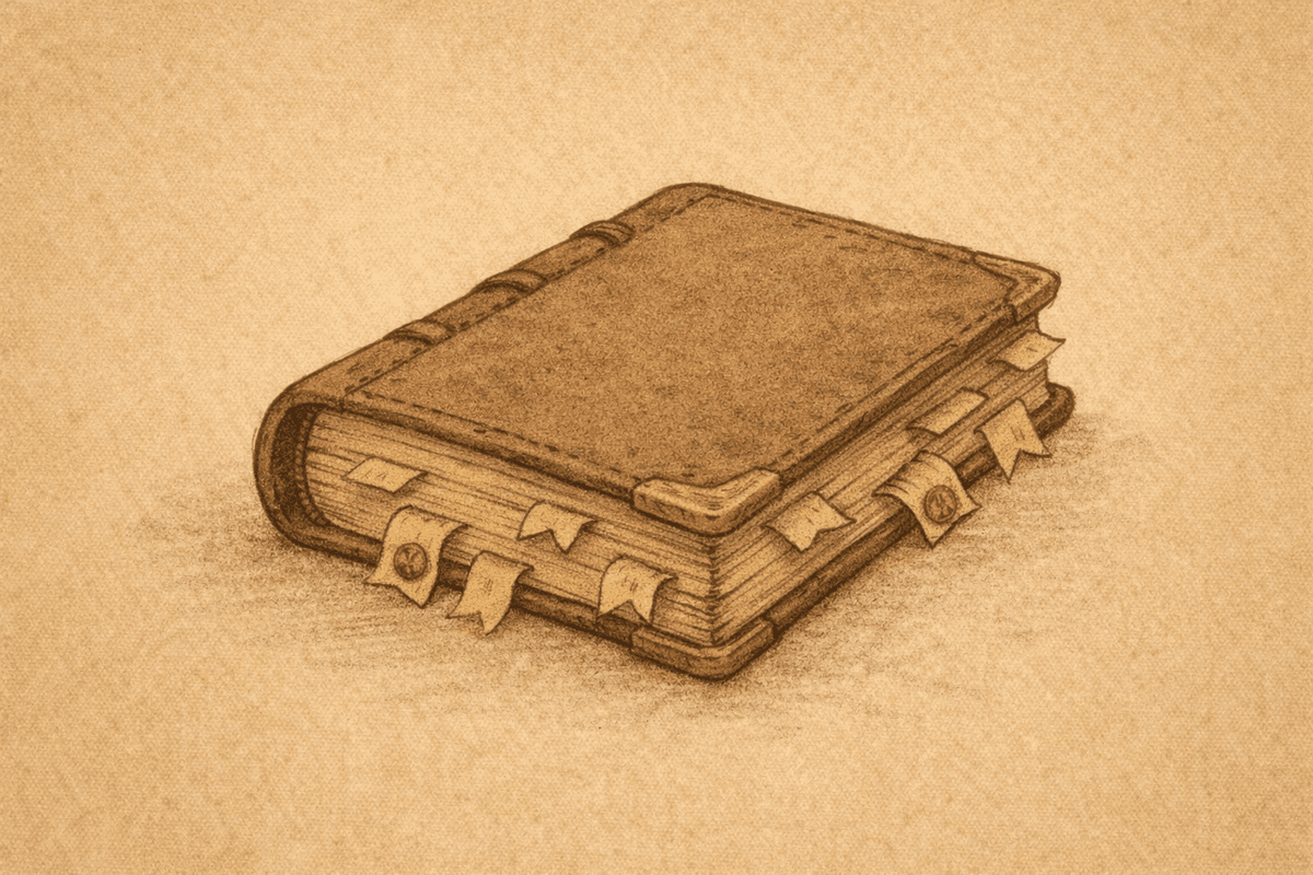 Chronicle with wax seals — the Canon Ledger