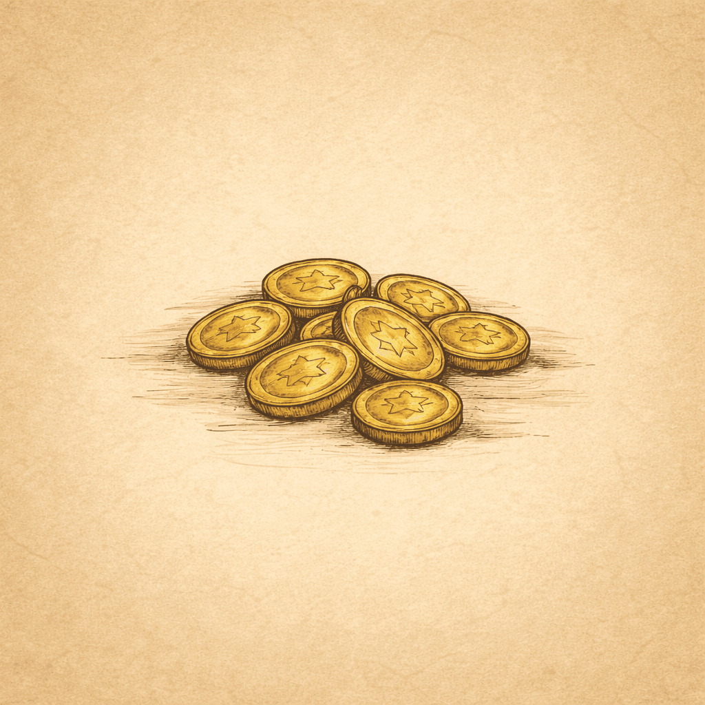5 coins
